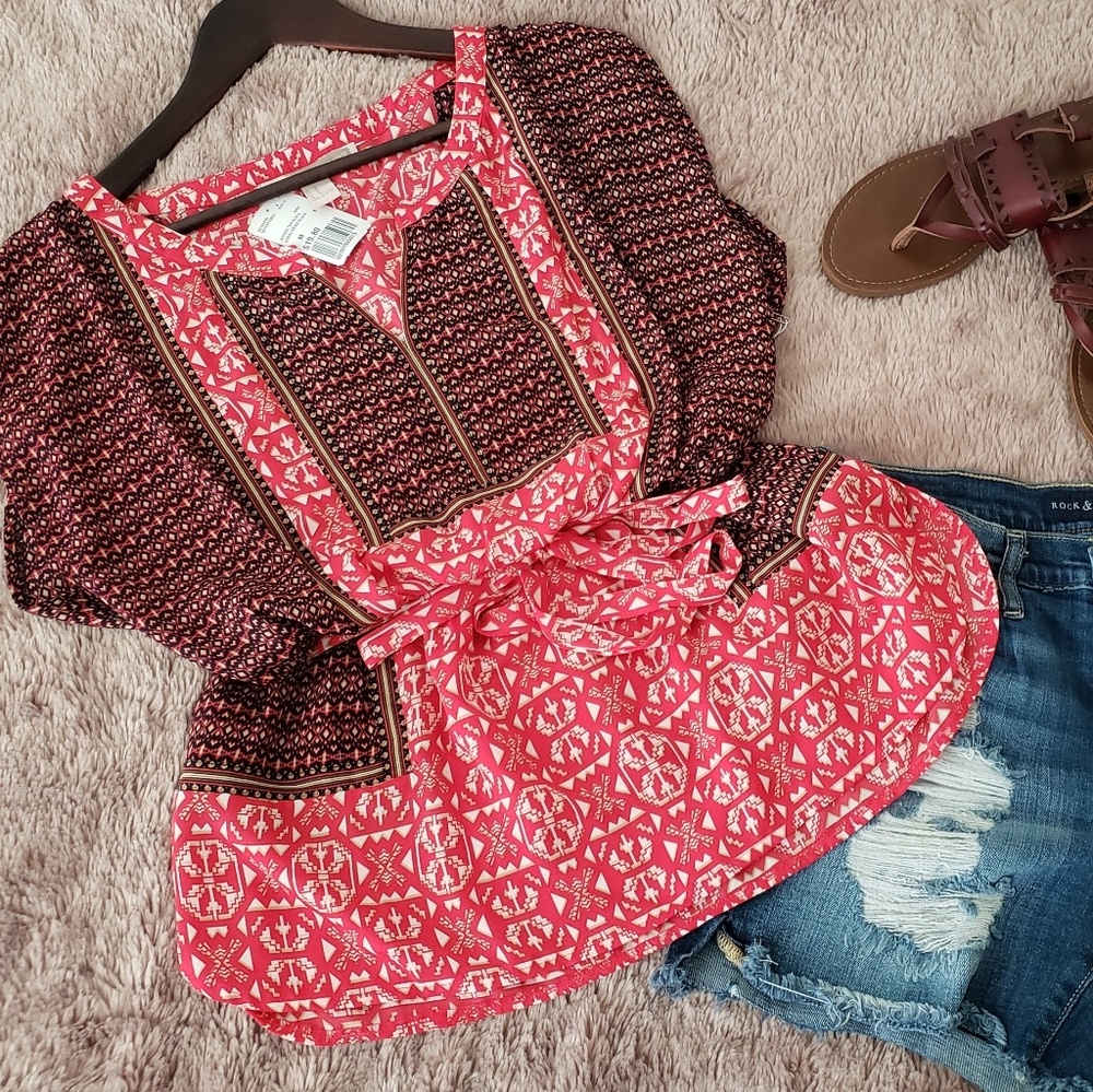 NWT Forever 21 Contemporary Line Blouse/Top